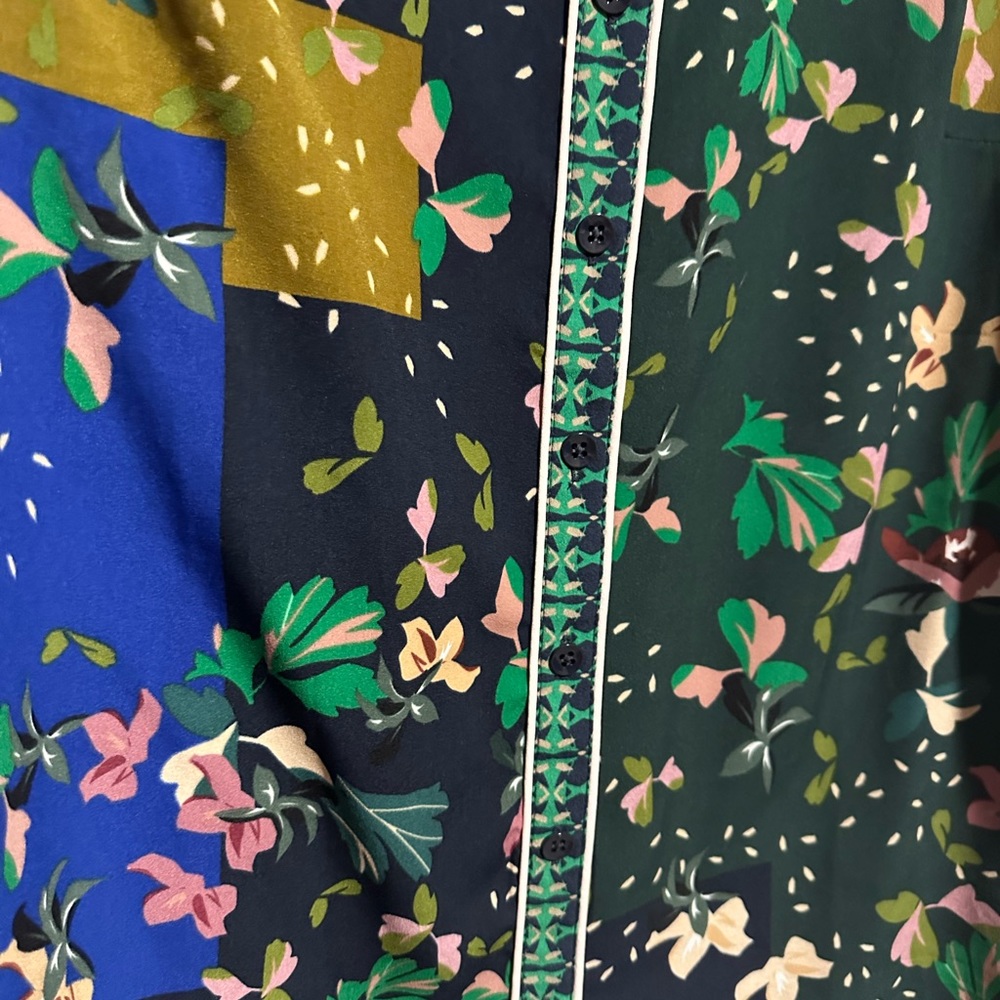 Cabi Bronco‎ Patchwork Button Down Blouse Top Siz… - image 5